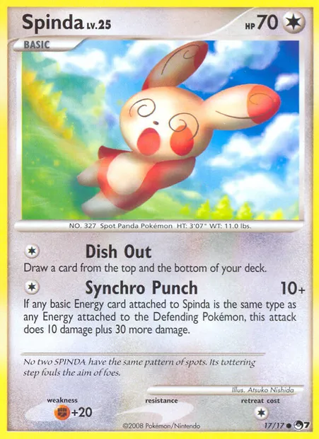 Spinda, Pokémon card P7 17 — POP Series 7 set