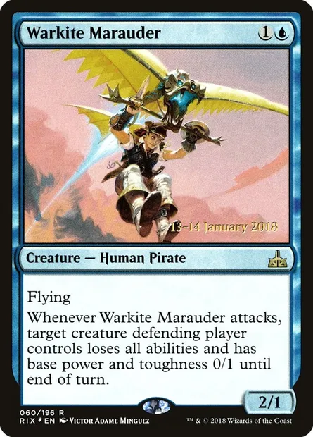 Warkite Marauder, Magic card PRIX 60s — Rivals of Ixalan Promos set