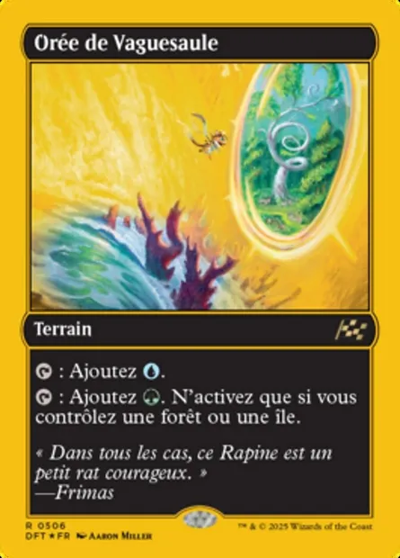 Orée de Vaguesaule, carte Magic DFT 506 — extension Aetherdrift