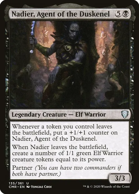Nadier, Agent of the Duskenel, Magic card CMR 135 — Commander Legends set