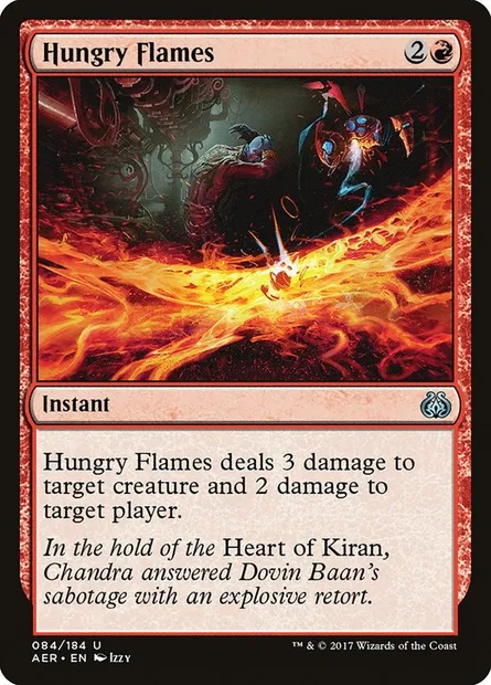 Hungry Flames, Magic card AER 84 — Aether Revolt set
