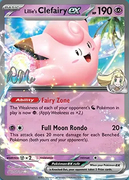 Mélofée-ex de Lilie, carte Pokémon WCD25 ct385565 — extension World Championship Decks 2025
