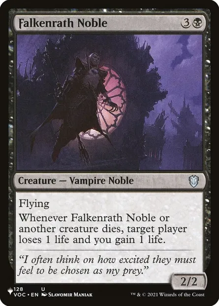 Falkenrath Noble, Magic card PLST VOC-128 — The List set