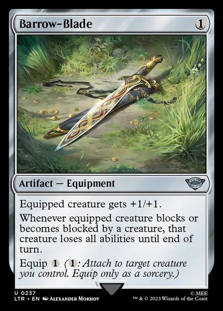 Barrow-Blade, Magic card LTR 237 — The Lord of the Rings: Tales of Middle-earth set