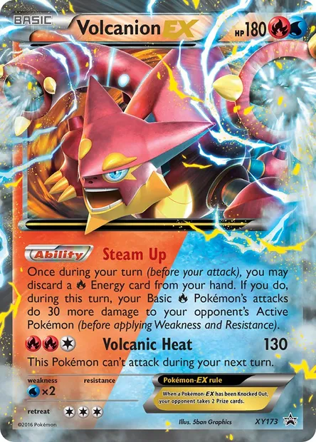 Volcanion EX, Pokémon card XY 173 — XY Black Star Promos set