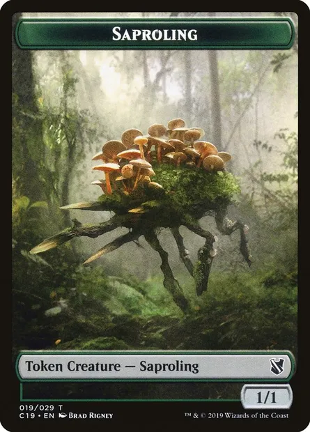 Saproling, carte Magic TC19 19 — extension Commander 2019 Tokens