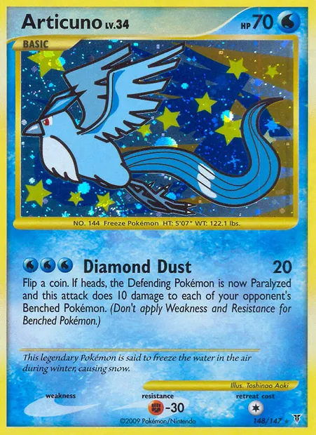 Articuno, Pokémon card SV 148 — Supreme Victors set
