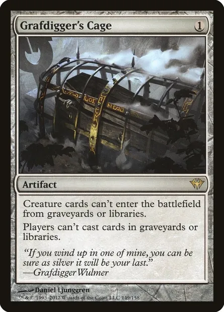 Grafdigger's Cage, Magic card DKA 149 — Dark Ascension set