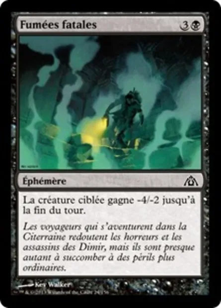 Fumées fatales, carte Magic DGM 24 — extension Le labyrinthe du dragon