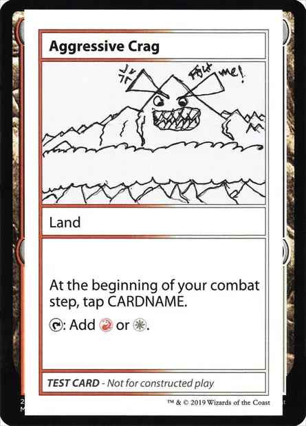 Aggressive Crag, Magic card CMB2 112 — Mystery Booster Playtest Cards 2021 set