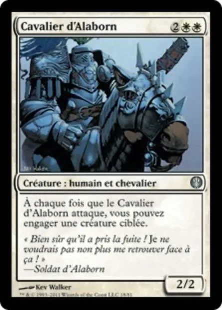 Cavalier d'Alaborn, carte Magic DDG 18 — extension Duel Decks: Knights vs. Dragons