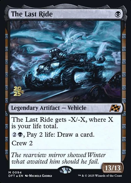 The Last Ride, Magic card PDFT 94s — Aetherdrift Promos set