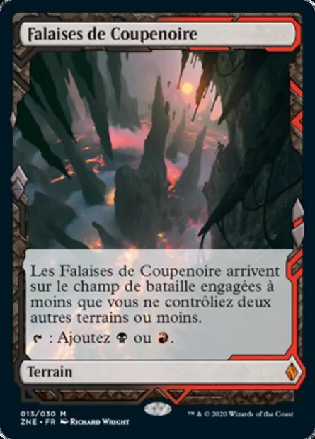 Falaises de Coupenoire, carte Magic ZNE 13 — extension Zendikar Rising Expeditions