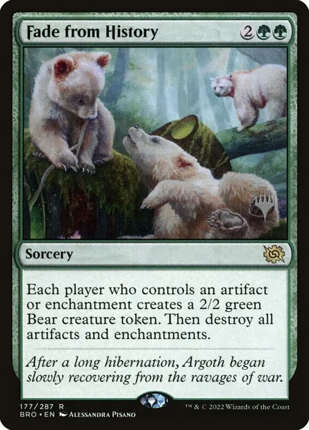 Fade from History, Magic card PBRO 177p — The Brothers' War Promos set