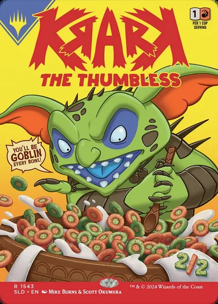 Krark, the Thumbless // Krark, the Thumbless, carte Magic SLD 1543 — extension Secret Lair Drop