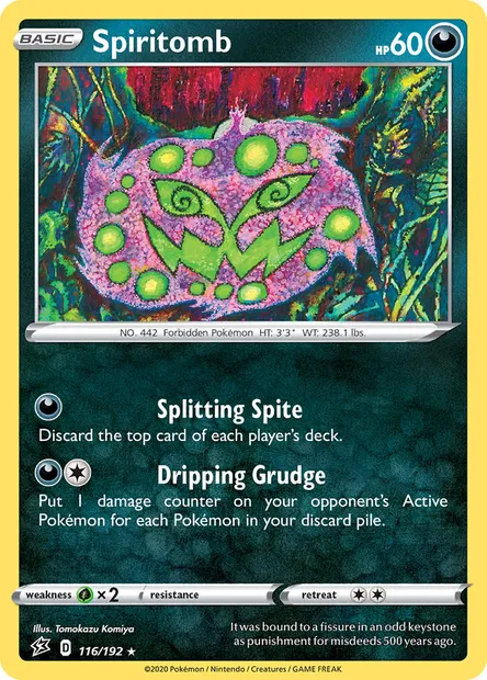 Spiritomb, Pokémon card RCL 116 — Rebel Clash set