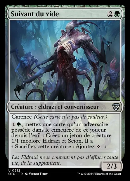 Suivant du vide, carte Magic OTC 212 — extension Outlaws of Thunder Junction Commander