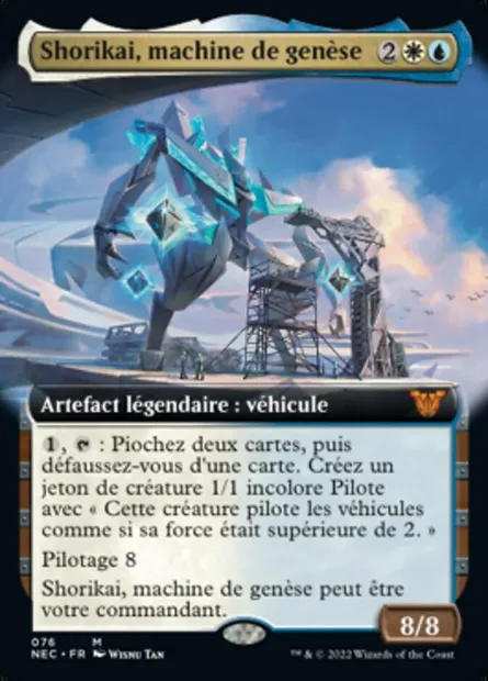 Shorikai, machine de genèse, carte Magic NEC 76 — extension Neon Dynasty Commander