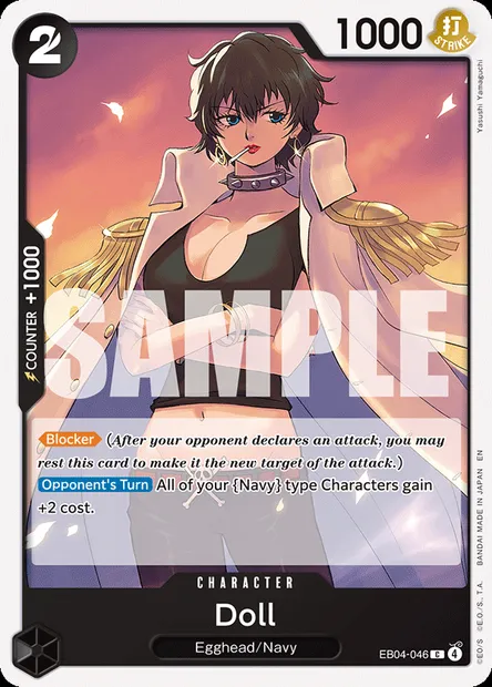 Doll, One Piece card EB04-046 — EGGHEAD CRISIS set