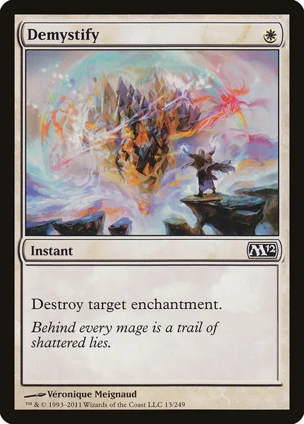 Demystify, Magic card M12 13 — Magic 2012 set
