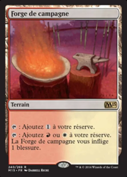 Forge de campagne, carte Magic M15 240 — extension Magic 2015