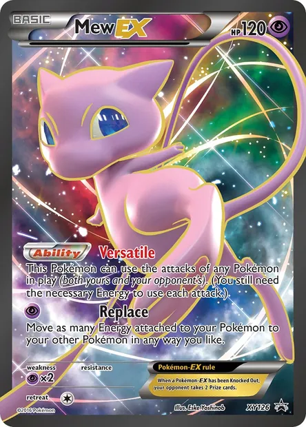 Mew EX, Pokémon card XY 126 — XY Black Star Promos set