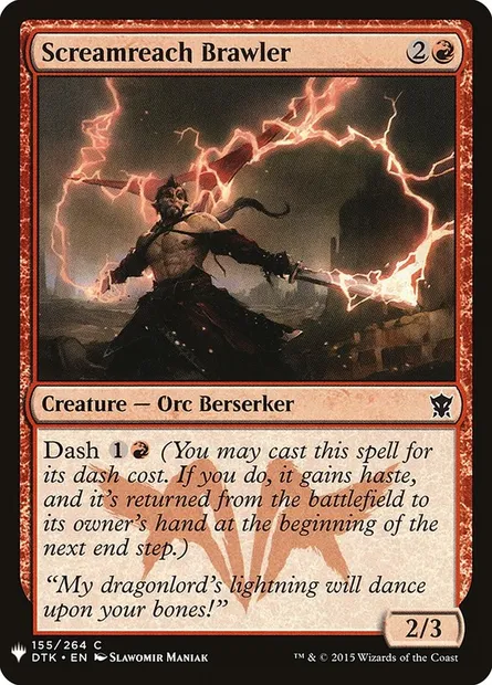 Screamreach Brawler, Magic card PLST DTK-155 — The List set