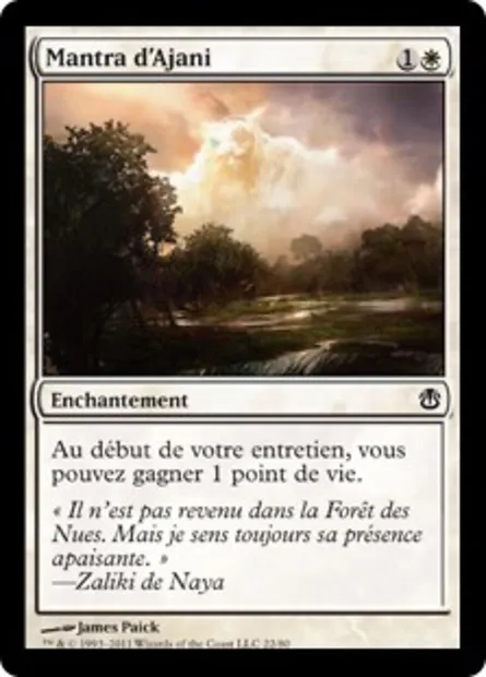 Mantra d'Ajani, carte Magic DDH 22 — extension Duel Decks: Ajani vs. Nicol Bolas