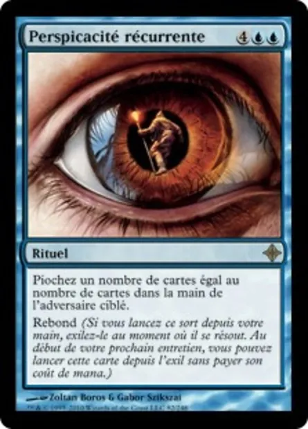 Perspicacité récurrente, carte Magic ROE 82 — extension L'ascension des Eldrazi