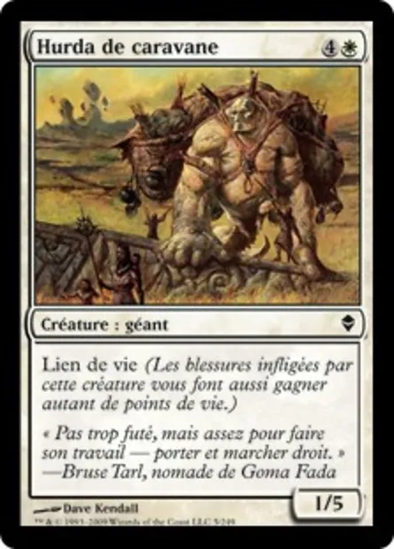 Hurda de caravane, carte Magic ZEN 5 — extension Zendikar