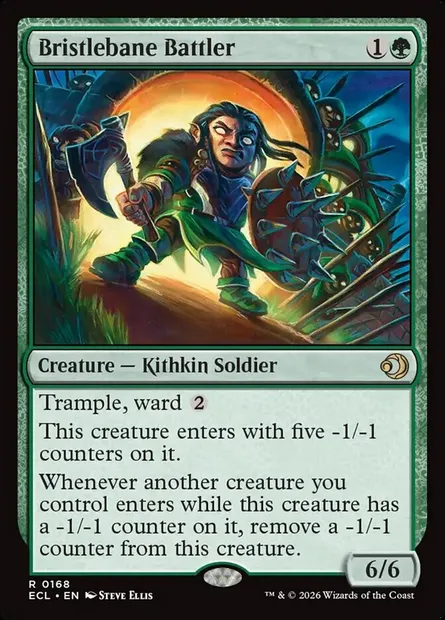 Bristlebane Battler, Magic card ECL 168 — Lorwyn Eclipsed set