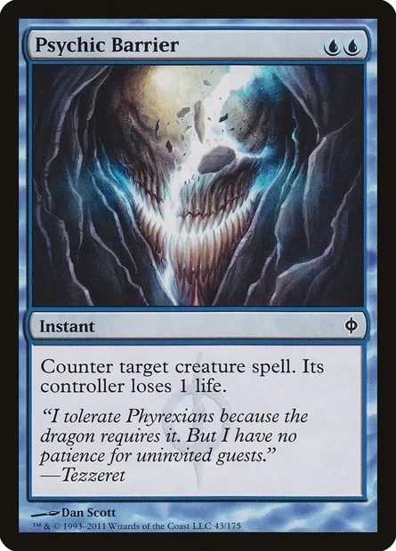 Psychic Barrier, Magic card NPH 43 — New Phyrexia set