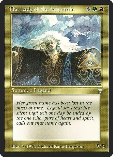 The Lady of the Mountain, carte Magic LEG 263 — extension Legends