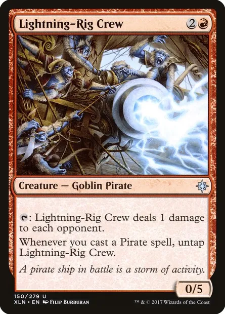 Lightning-Rig Crew, Magic card XLN 150 — Ixalan set