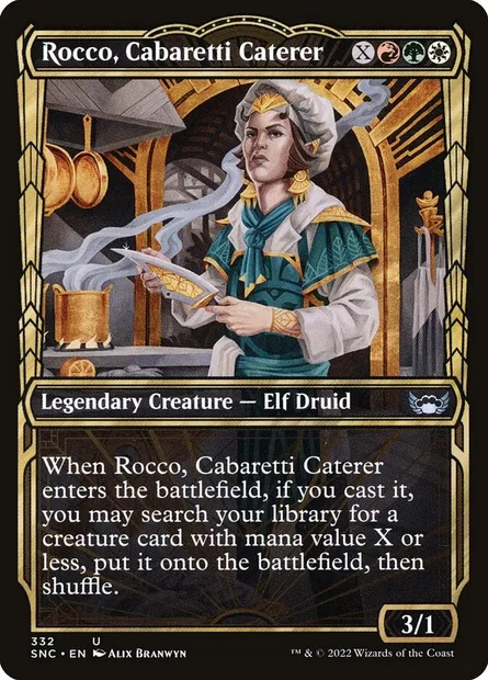 Rocco, Cabaretti Caterer, Magic card SNC 332 — Streets of New Capenna set