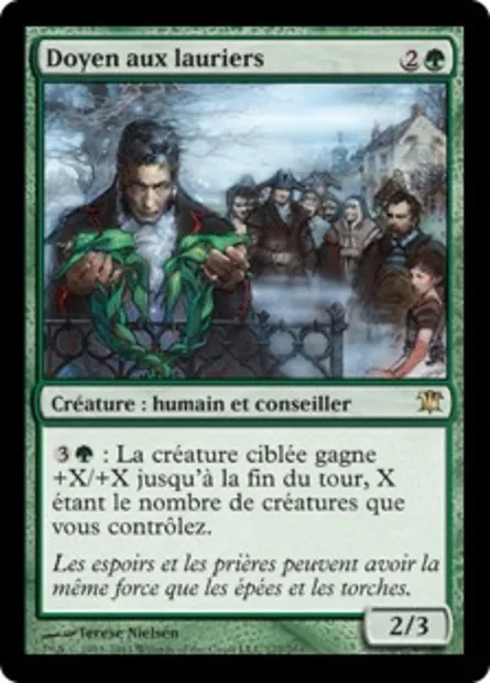 Doyen aux lauriers, carte Magic ISD 177 — extension Innistrad