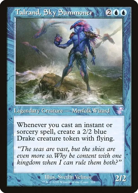 Talrand, Sky Summoner, Magic card TSR 318 — Time Spiral Remastered set
