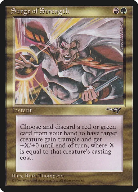 Surge of Strength, Magic card ALL 109 — Alliances set