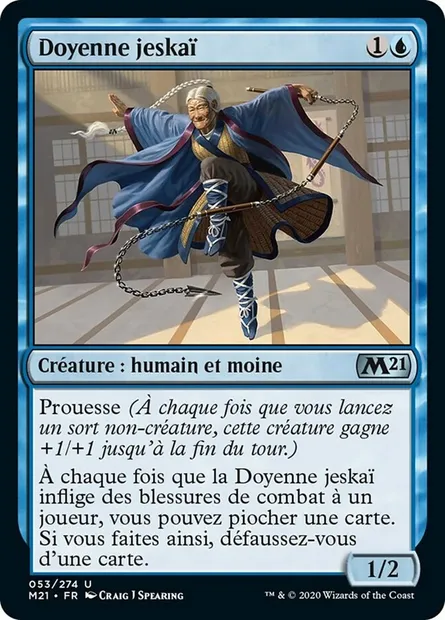 Doyenne jeskaï, carte Magic M21 53 — extension Core Set 2021