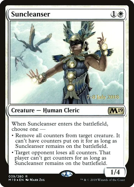 Suncleanser, Magic card PM19 39s — Core Set 2019 Promos set