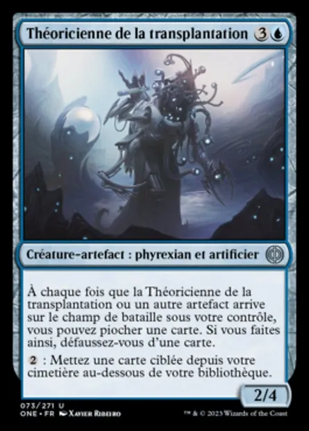 Théoricienne de la transplantation, carte Magic ONE 73 — extension Tous Phyrexians