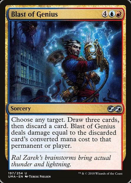 Blast of Genius, Magic card UMA 197 — Ultimate Masters set