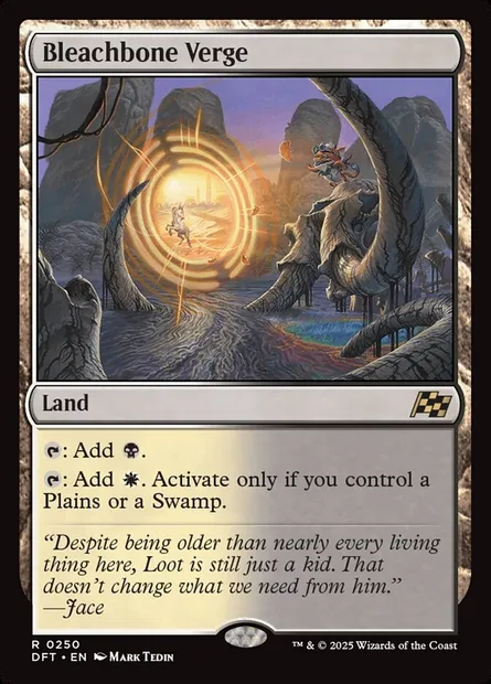 Bleachbone Verge, Magic card DFT 250 — Aetherdrift set
