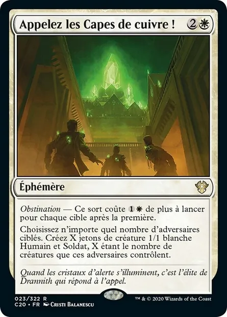 Appelez les Capes de cuivre !, carte Magic C20 23 — extension Commander 2020