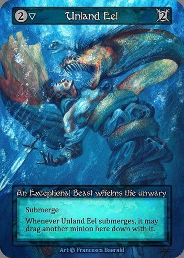 Unland Eel, carte Sorcery BET 177 — extension Beta