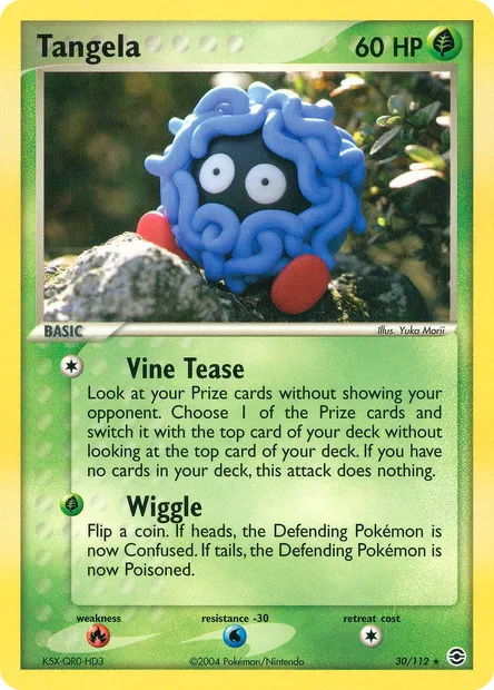 Tangela, Pokémon card RG 30 — FireRed & LeafGreen set
