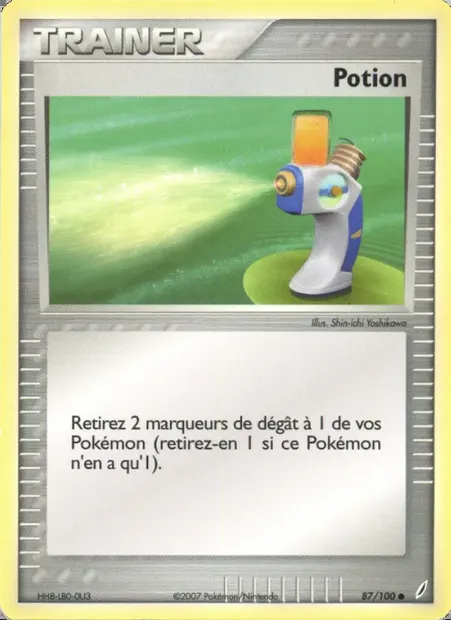 Potion, carte Pokémon CG 87 — extension EX Gardiens de Cristal