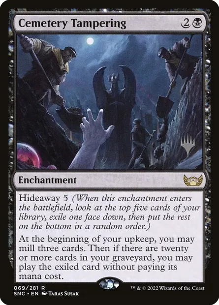 Cemetery Tampering, Magic card PSNC 69p — Streets of New Capenna Promos set