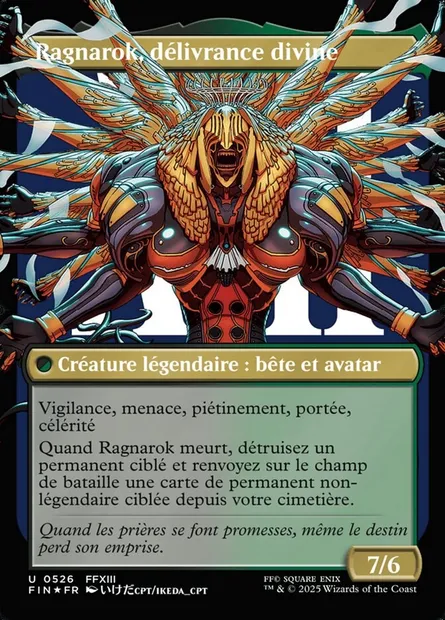 Ragnarok, Divine Deliverance, carte Magic FIN 526b — extension Final Fantasy