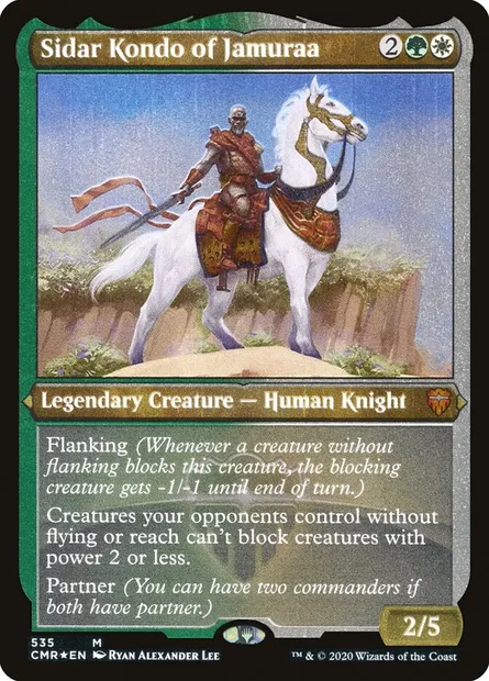 Sidar Kondo of Jamuraa, Magic card CMR 535 — Commander Legends set